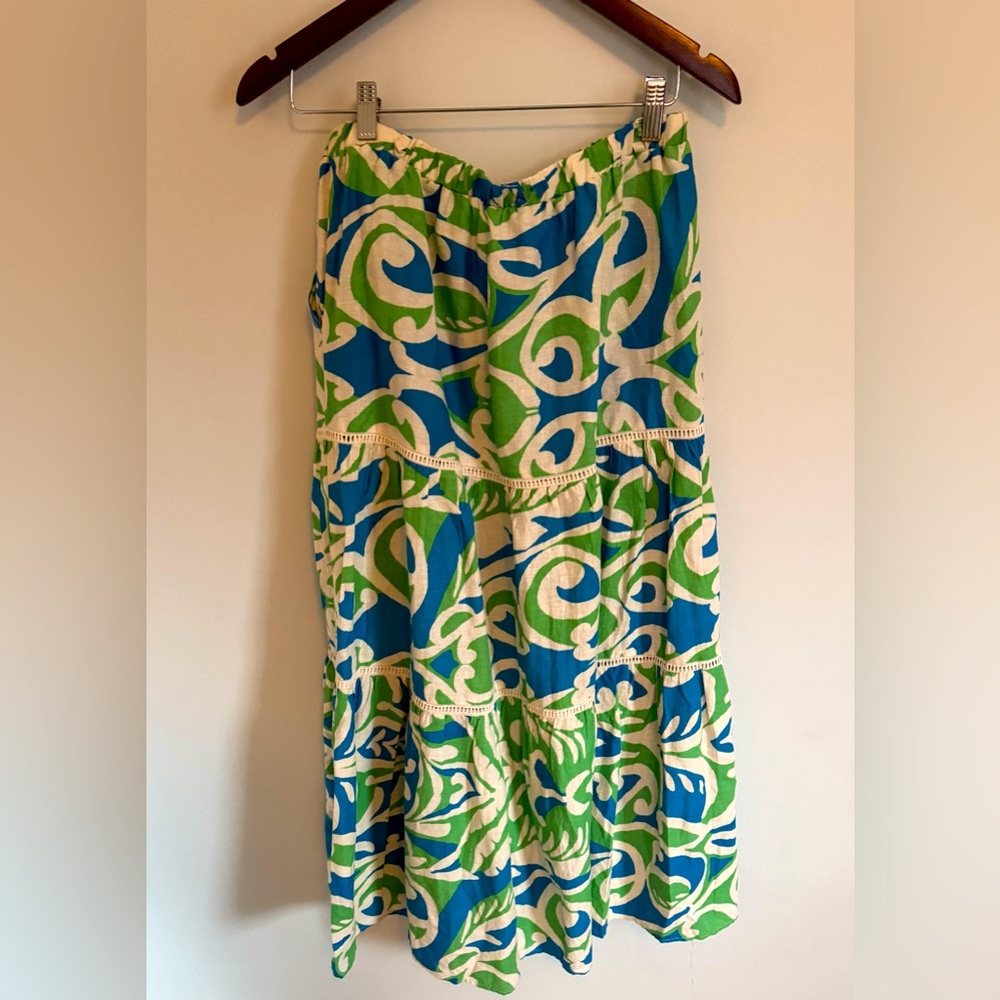 Christian Siriano long skirt size Medium boho chic 60’s style pattern